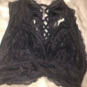 Purple Lace Crop top